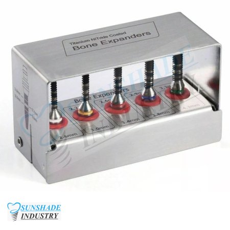 Bone Expander Kit 5pcs Screws Dental Implant Titanium Coated Surgical Surgery 